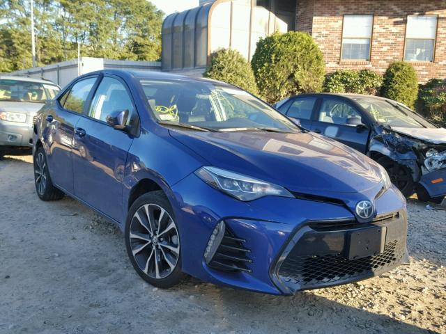 2T1BURHE8HC798329 - 2017 TOYOTA COROLLA L BLUE photo 1