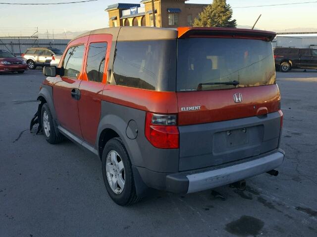 5J6YH28695L011403 - 2005 HONDA ELEMENT EX ORANGE photo 3