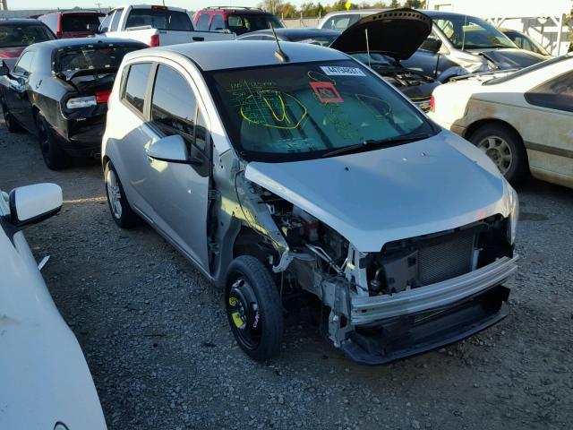 KL8CD6S98EC535883 - 2014 CHEVROLET SPARK 1LT SILVER photo 1