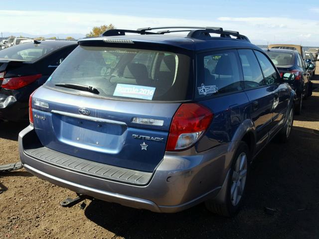 4S4BP61C896312444 - 2009 SUBARU OUTBACK 2. BLUE photo 4