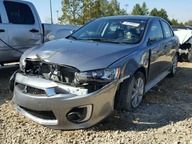 JA32U2FU5GU012665 - 2016 MITSUBISHI LANCER ES GRAY photo 2