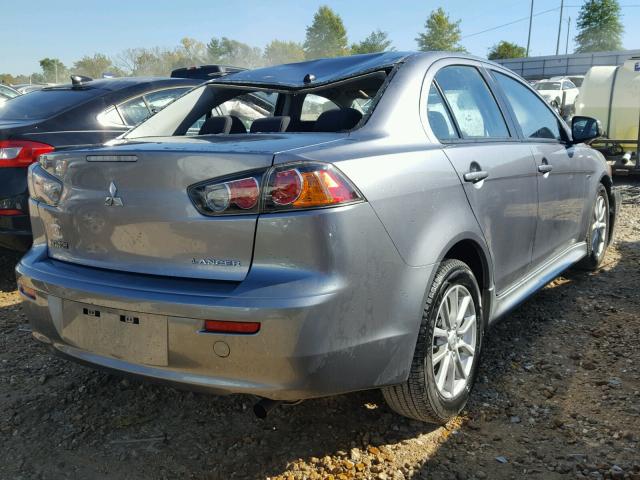 JA32U2FU5GU012665 - 2016 MITSUBISHI LANCER ES GRAY photo 4