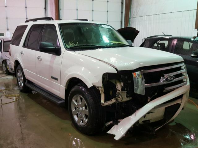 1FMFU16508LA74919 - 2008 FORD EXPEDITION WHITE photo 1