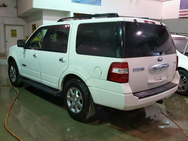 1FMFU16508LA74919 - 2008 FORD EXPEDITION WHITE photo 3