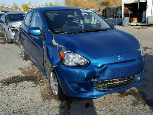 ML32A3HJ7FH040643 - 2015 MITSUBISHI MIRAGE BLUE photo 1