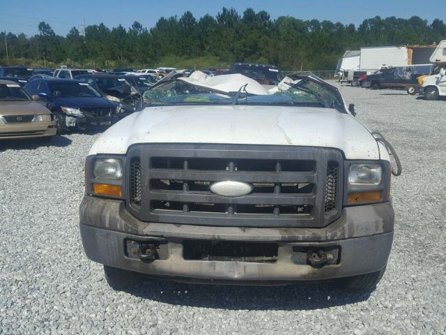 1FTNF20515EA90541 - 2005 FORD F250 SUPER WHITE photo 9