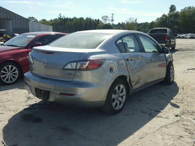 JM1BL1U74D1756203 - 2013 MAZDA 3 I SILVER photo 4