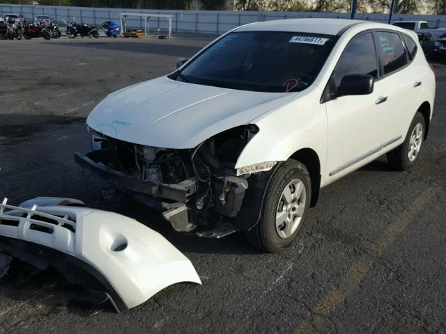 JN8AS5MT5DW552097 - 2013 NISSAN ROGUE S WHITE photo 2