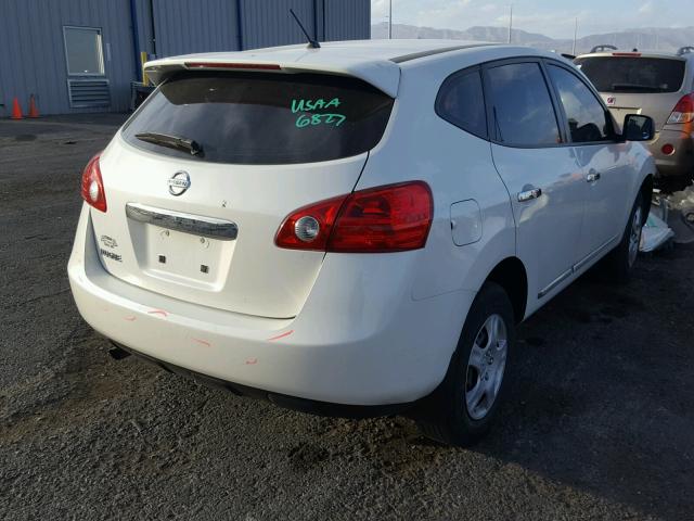 JN8AS5MT5DW552097 - 2013 NISSAN ROGUE S WHITE photo 4