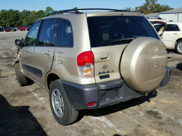 JTEGH20VX10036340 - 2001 TOYOTA RAV4 GOLD photo 3