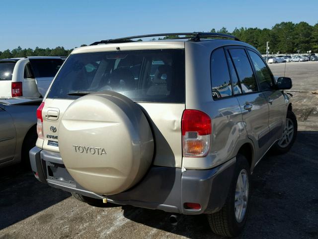 JTEGH20VX10036340 - 2001 TOYOTA RAV4 GOLD photo 4