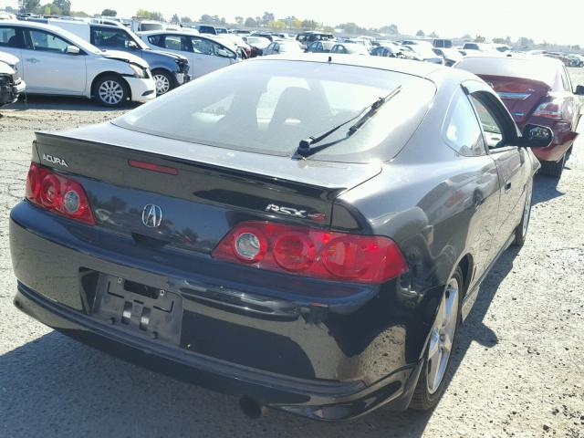 JH4DC53026S002670 - 2006 ACURA RSX TYPE-S BLACK photo 4