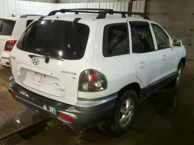 KM8SC13D63U398859 - 2003 HYUNDAI SANTA FE G WHITE photo 4