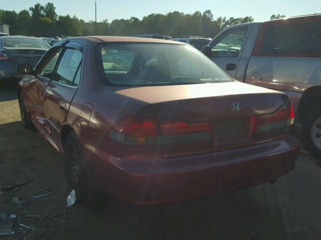 1HGCG165X1A030640 - 2001 HONDA ACCORD EX BURGUNDY photo 3