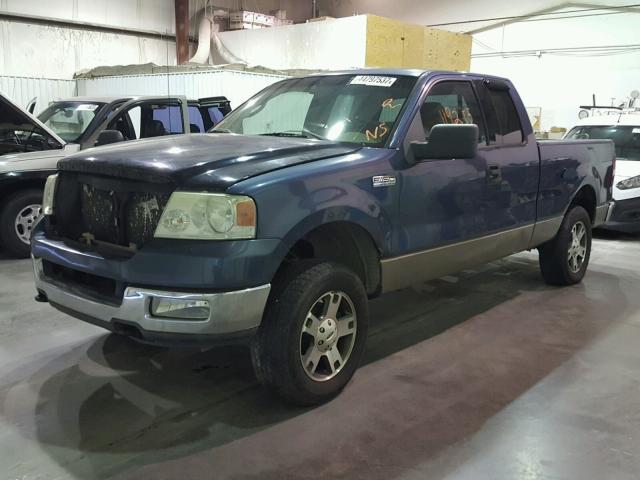 1FTPX14544NB38204 - 2004 FORD F150 BLUE photo 2