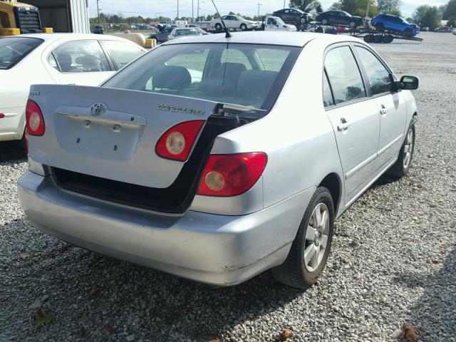 1NXBR32E37Z841298 - 2007 TOYOTA COROLLA CE SILVER photo 4