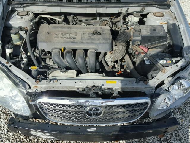 1NXBR32E37Z841298 - 2007 TOYOTA COROLLA CE SILVER photo 7