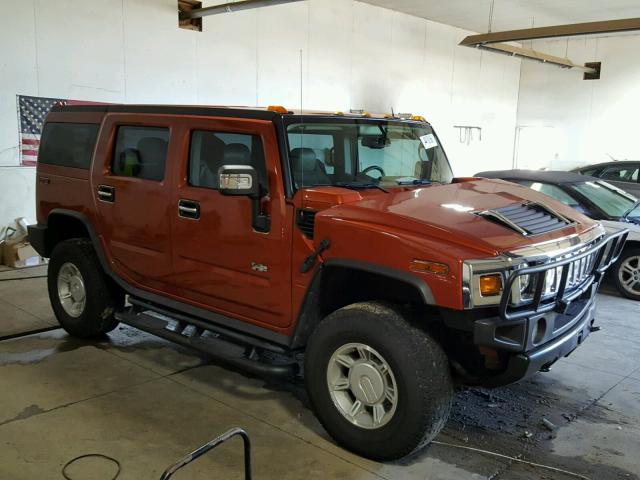 5GRGN23U74H101410 - 2004 HUMMER H2 ORANGE photo 1