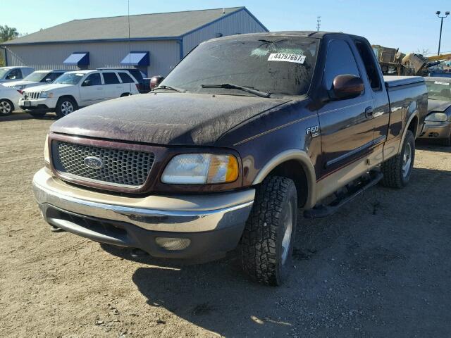 1FTRX18L8YNB90765 - 2000 FORD F150 BURGUNDY photo 2