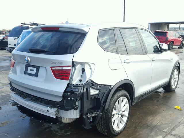 5UXWZ7C33H0X41400 - 2017 BMW X3 SDRIVE2 SILVER photo 4