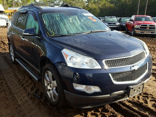 1GNKRGED4BJ402319 - 2011 CHEVROLET TRAVERSE BLUE photo 1