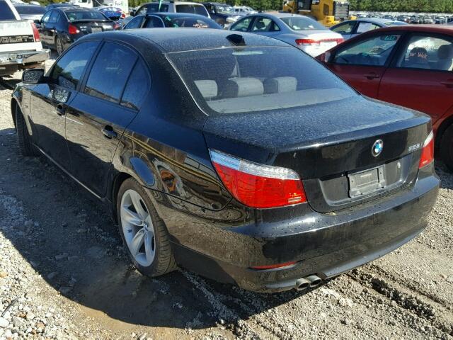 WBANU53589C120510 - 2009 BMW 528 I BLACK photo 3