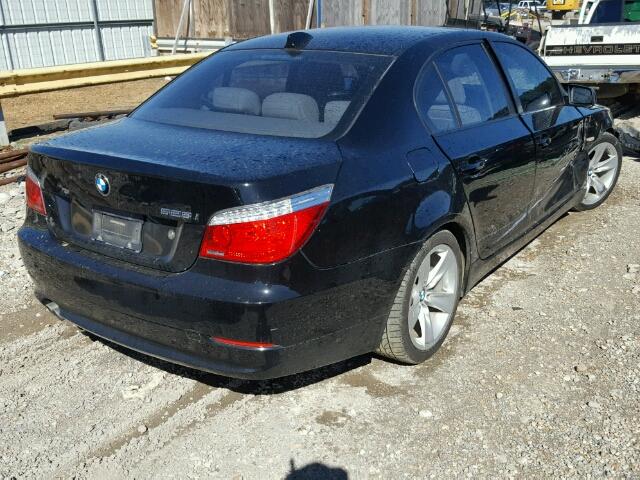WBANU53589C120510 - 2009 BMW 528 I BLACK photo 4