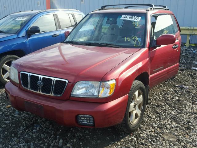 JF1SF65651H758576 - 2001 SUBARU FORESTER RED photo 2
