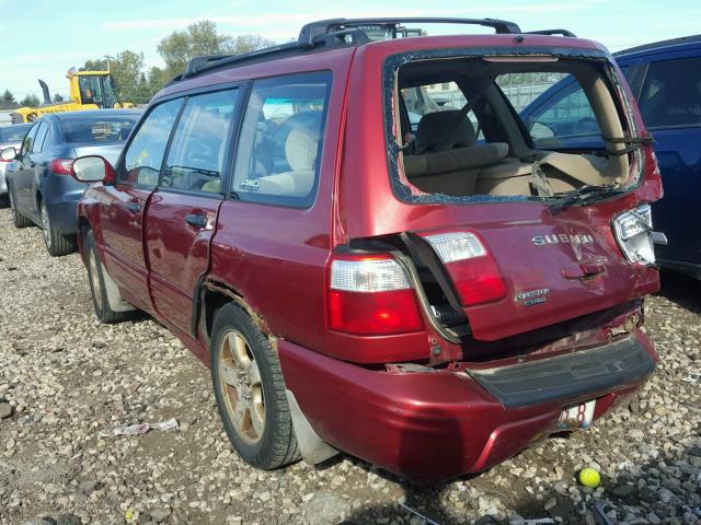 JF1SF65651H758576 - 2001 SUBARU FORESTER RED photo 3