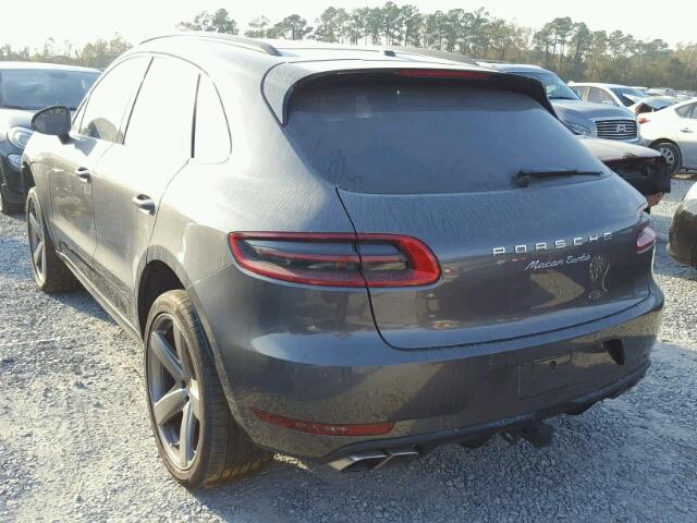 WP1AF2A57FLB96940 - 2015 PORSCHE MACAN TURB GRAY photo 3