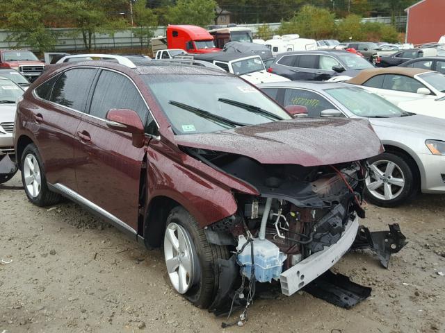 JTJBK1BA5D2458882 - 2013 LEXUS RX 350 BURGUNDY photo 1