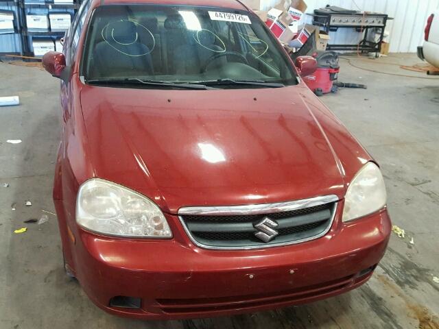 KL5JD56Z57K691204 - 2007 SUZUKI FORENZA BA RED photo 10