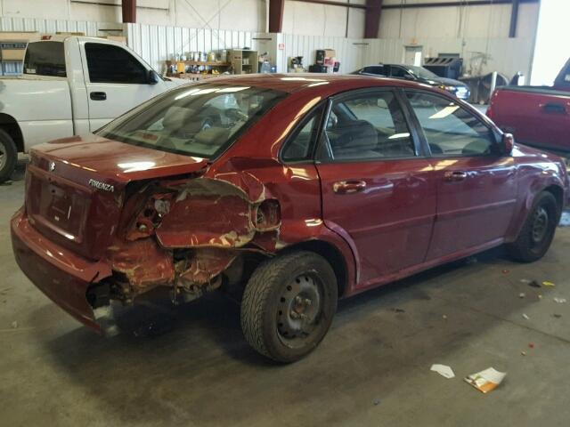 KL5JD56Z57K691204 - 2007 SUZUKI FORENZA BA RED photo 4