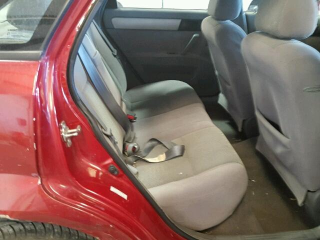 KL5JD56Z57K691204 - 2007 SUZUKI FORENZA BA RED photo 6