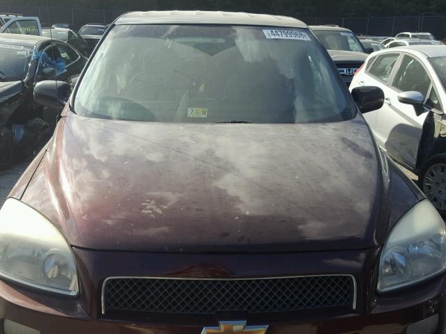 1GNDV23107D218999 - 2007 CHEVROLET UPLANDER L BURGUNDY photo 9