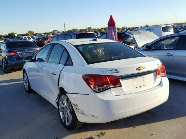 1G1PH5SC4C7305775 - 2012 CHEVROLET CRUZE LTZ WHITE photo 3