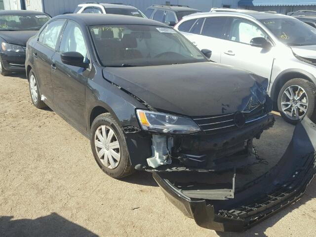 3VW2K7AJ1FM312902 - 2015 VOLKSWAGEN JETTA BASE BLACK photo 1