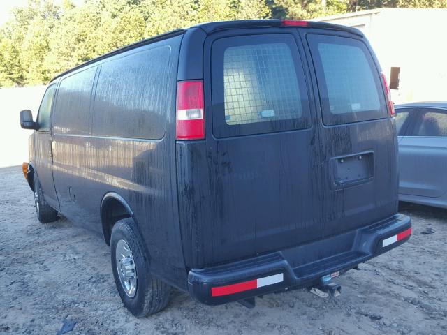 1GCWGFCA6E1168899 - 2014 CHEVROLET EXPRESS G2 BLACK photo 3