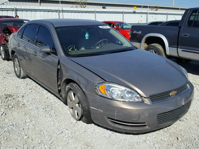 2G1WT58N679266520 - 2007 CHEVROLET IMPALA TAN photo 1