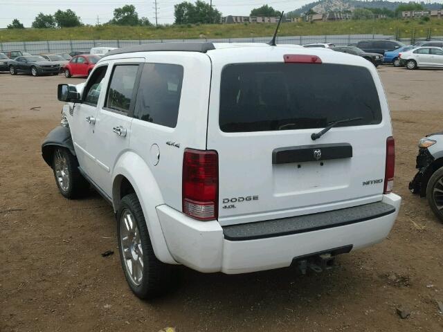 1D4PU4GX0BW591088 - 2011 DODGE NITRO HEAT WHITE photo 3