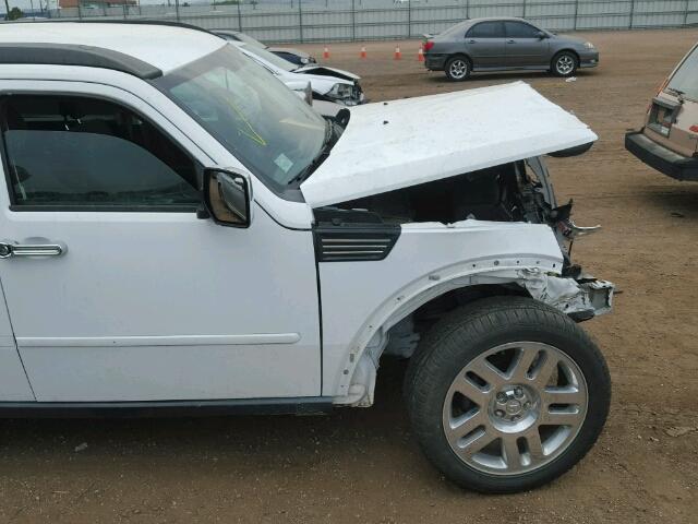 1D4PU4GX0BW591088 - 2011 DODGE NITRO HEAT WHITE photo 9