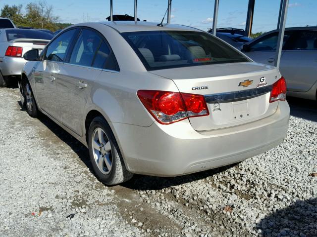 1G1PE5S9XB7262796 - 2011 CHEVROLET CRUZE LT GOLD photo 3