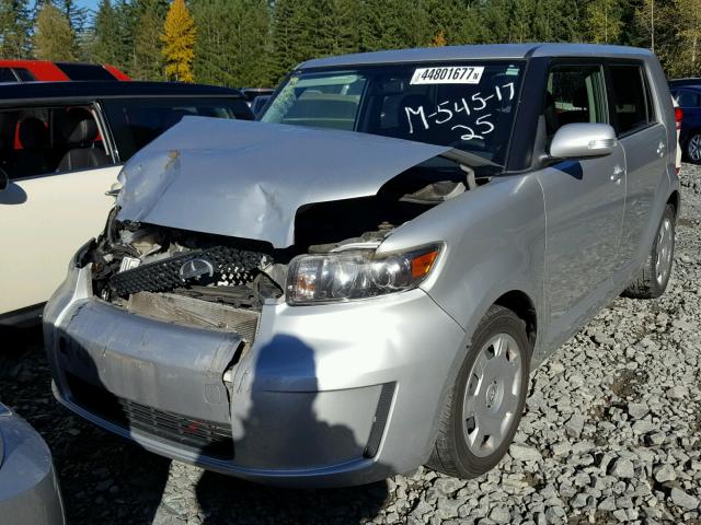 JTLKE50E181005270 - 2008 TOYOTA SCION XB SILVER photo 2