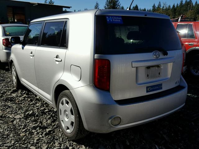 JTLKE50E181005270 - 2008 TOYOTA SCION XB SILVER photo 3