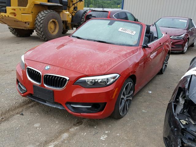 WBA1K7C52FV472546 - 2015 BMW 228 XI RED photo 2