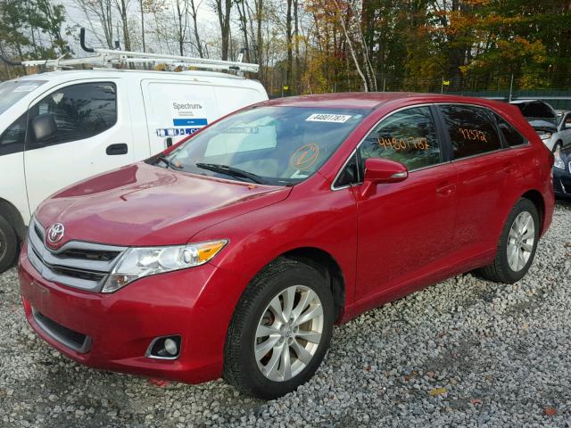 4T3ZA3BB4DU063723 - 2013 TOYOTA VENZA RED photo 2