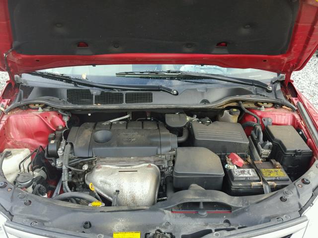 4T3ZA3BB4DU063723 - 2013 TOYOTA VENZA RED photo 7