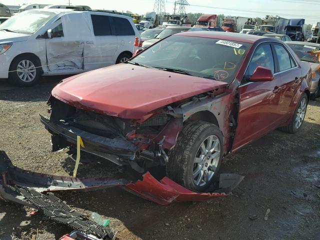 1G6DG577490109459 - 2009 CADILLAC CTS RED photo 2