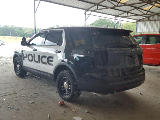 1FM5K8AR8GGB28334 - 2016 FORD EXPLORER P أسود صورة 3