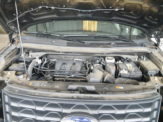 1FM5K8AR8GGB28334 - 2016 FORD EXPLORER P أسود صورة 7